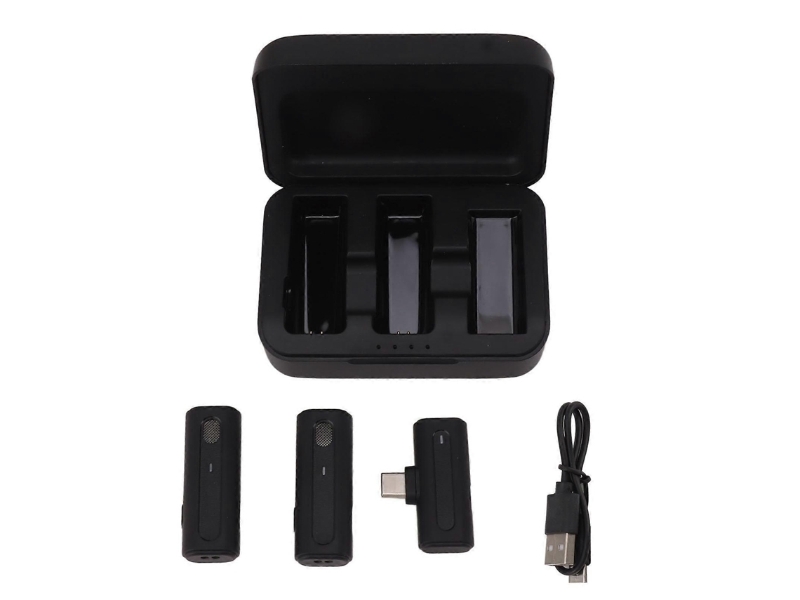 Lurelia Microfone De Lapela Sem Fios Redução De Ruído Plug And Play Para Gravação