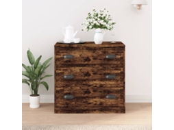 Aparador | Armário Buffet 70x35,5x67,5 Cm Derivados De Madeira Carvalho Fumado