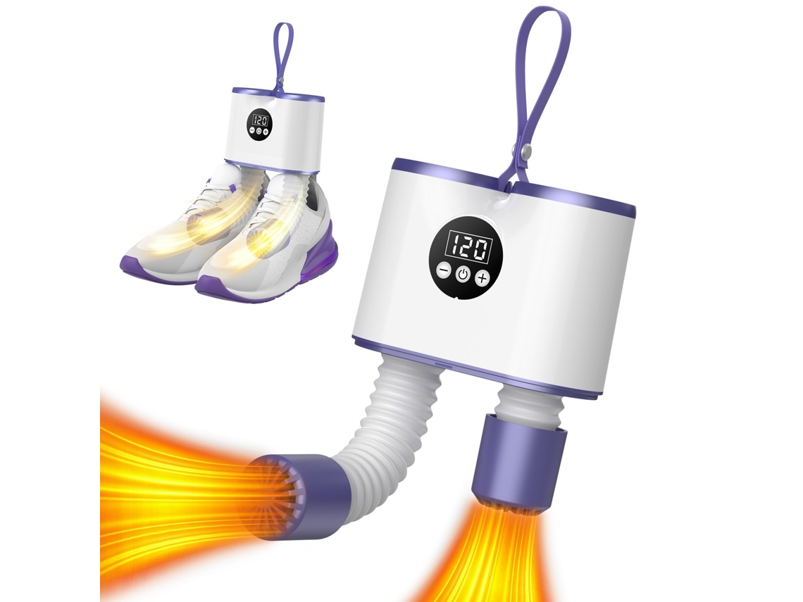 Secador Elétrico De Calçados Com Temporizador E Função De Ar Quente, Secador Portátil Para Botas Com Secagem Antibacteriana