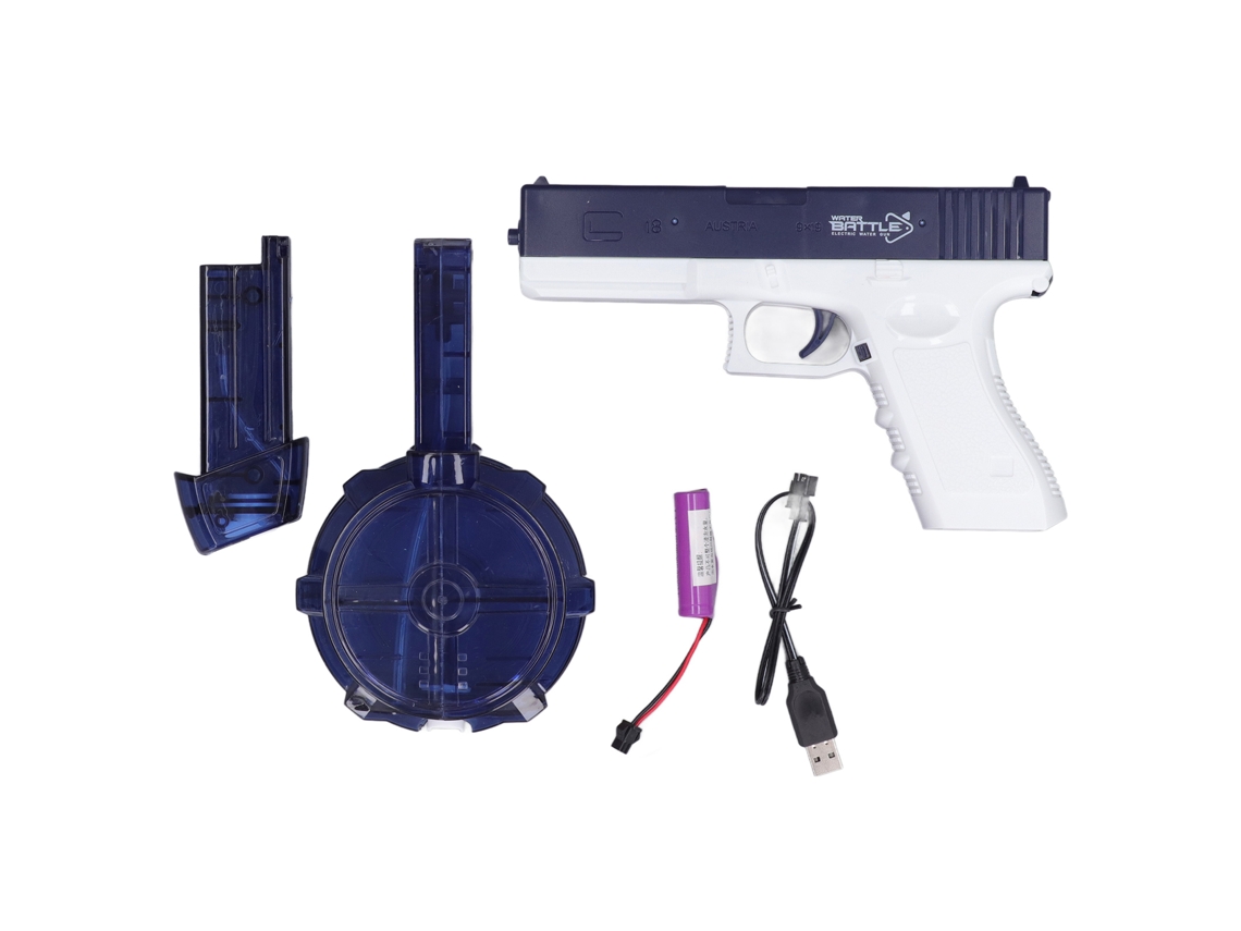 Mali brinquedo de Água Elétrico de Longo Alcance para Crianças Brincadeira de Luta com Bateria Recarregável Azul