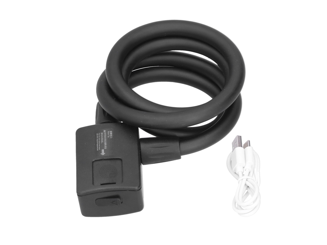 Trava De Bicicleta Bluetooth Com Impressão Digital Anti Roubo 3.7v