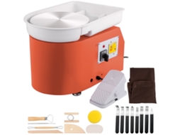 Torno Elétrico Para Cerâmica 350w Com Prato De 28 Cm Tekmaquinas