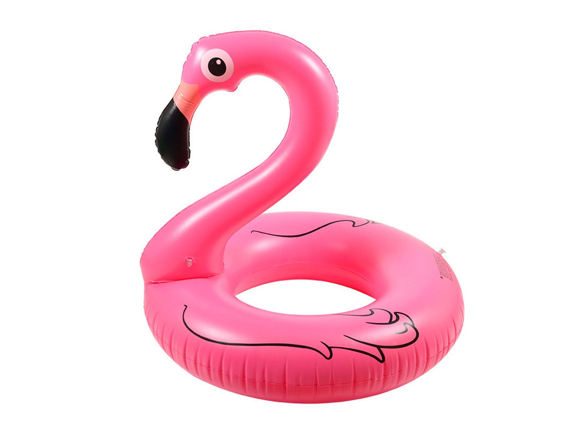 Boia Inflável De Flamingo - Aproximadamente 110 Cm, Colchão De Ar Para Piscina E Água - Fa