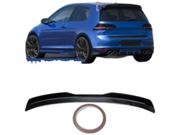 Spoiler Traseiro Superior, Plástico Leve, Instalação Fácil, Linha R Padrão