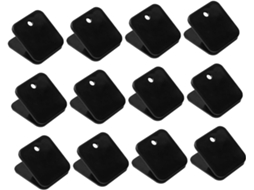 Conjunto de 40 clipes plásticos para organizar arquivos de papel.