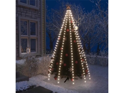 Vidaxl Cordão De Luzes Árvore De Natal 300 Luzes Led 300cm Branco Frio