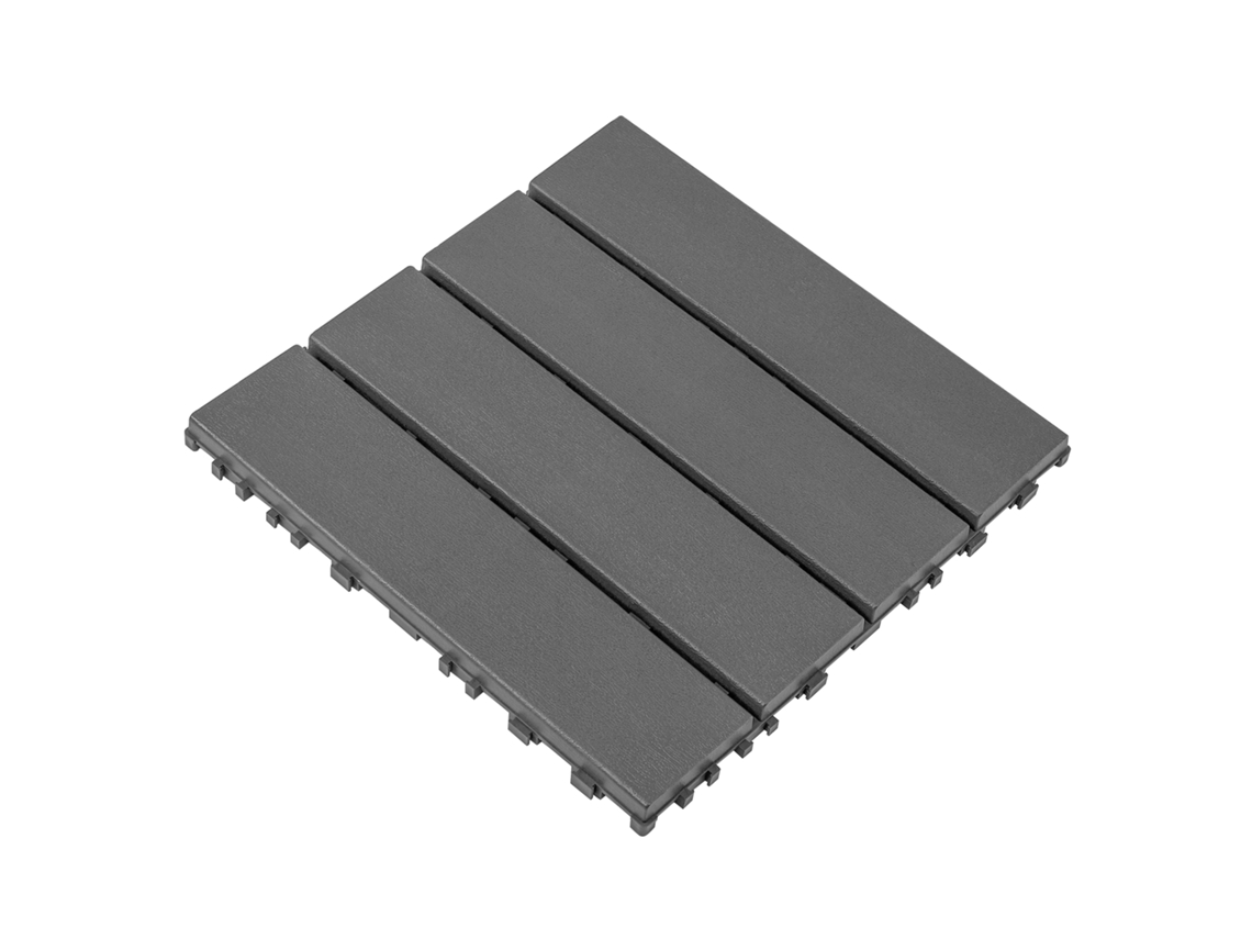 Placas de encaixe de plástico para decks, 44 unidades em fita, para uso externo, em qualquer clima (30x30 cm) LYYTUNG