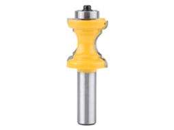 Fresa para acabamento de bordas de madeira com perfil arredondado, 1-3/16" C x 5/16" L x 1/2" Cabo
