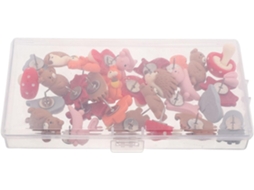 Conjunto de 30 Tachininhas Decorativas Nuobesty com Desenhos de Animais Fofos, Artesanato em Resina e Ideias para Projetos de Bijuterias