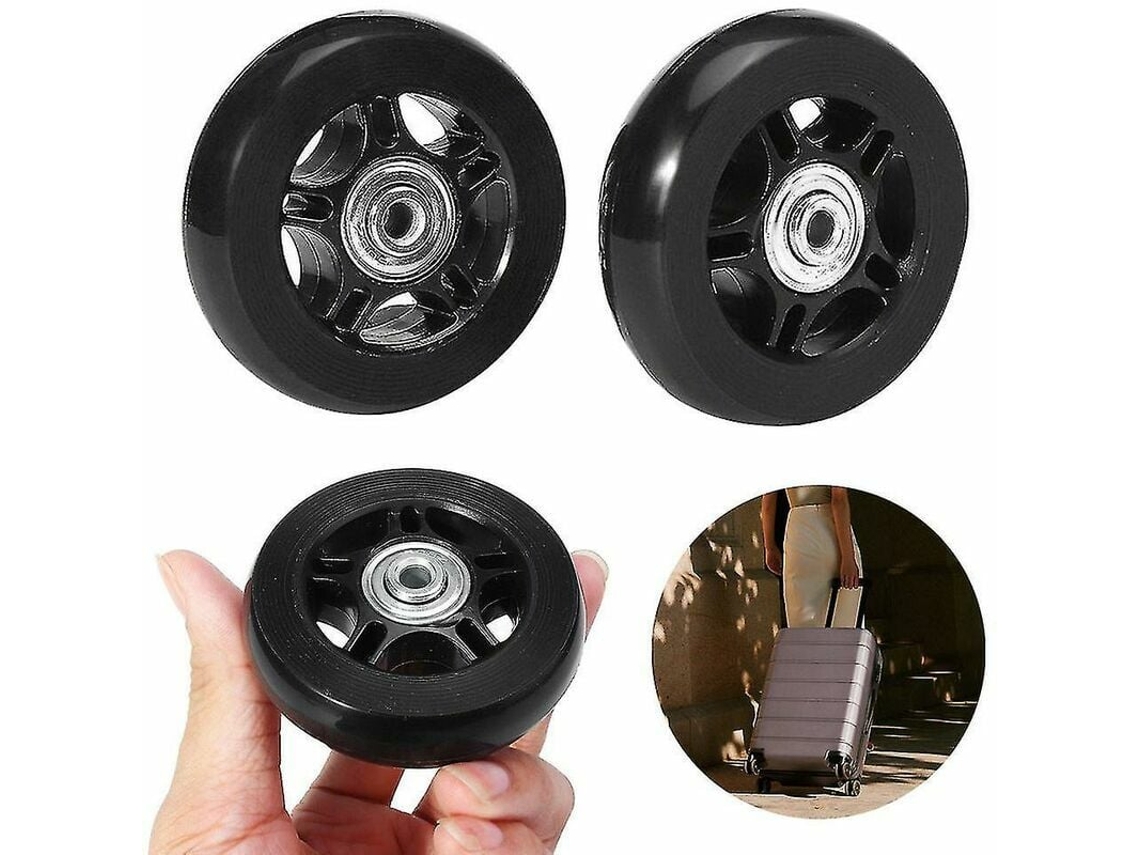 Rodas De Borracha Para Mala 80mm 24mm Kit De Reposição Com 2 Unidades Rnemitery