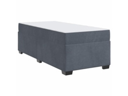 Conjunto 1 Estrutura Da Cama Vidaxl Cinzento Tecido (80 X 200 Cm)
