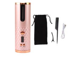 Enrolador Automático Sem Fio de Cabelo Usb Recarregável com Display Digital e Bateria 5000mah Portátil