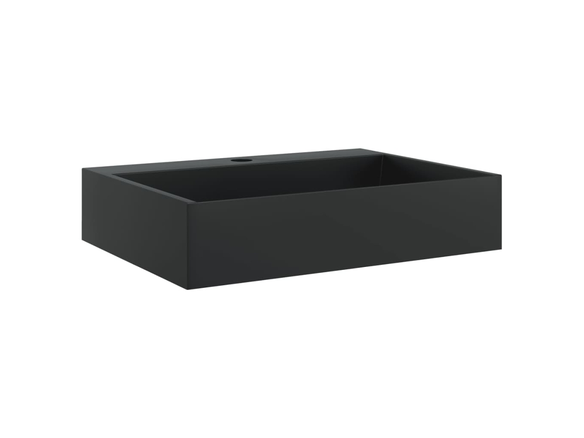 Wash Basin, Wash Basins Vidaxl Preto Mármore (50 X 38 X 11 Cm)