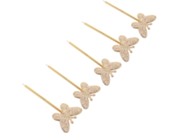 Conjunto De 5 Canetas Esferográficas Borboleta, Retráteis, Com