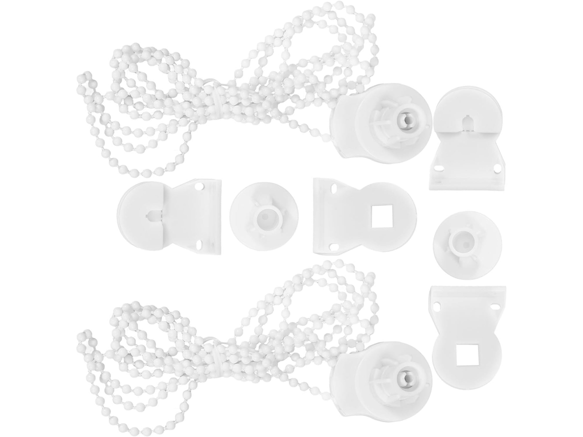 Kichvoe 2 Conjuntos De Acessórios Brancos Para Persianas Rolo, Conector De Plástico E Kit Embreagem Para Instalação