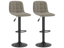 Bar Stool, Bar Stools Vidaxl Cinzeto Veludo (n/a)