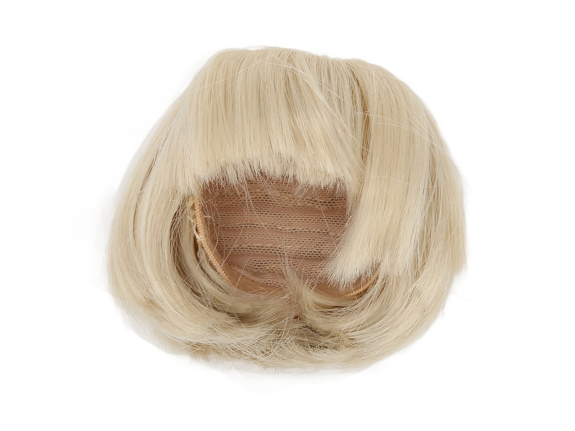 Peruca de Boneca Cabelo Curto Liso com Franja Verde Matcha para Boneca 1/6 6.1 6.7 Polegadas