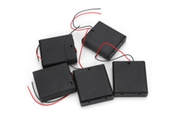 Laxiscreed Suporte Para Pilhas Aa Com Interruptor, Tampa Presa E Fácil De Utilizar