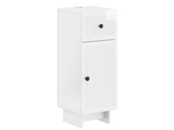 Vidaxl Armário De Armazenamento Para Banheiro Ede Branco Brilhante