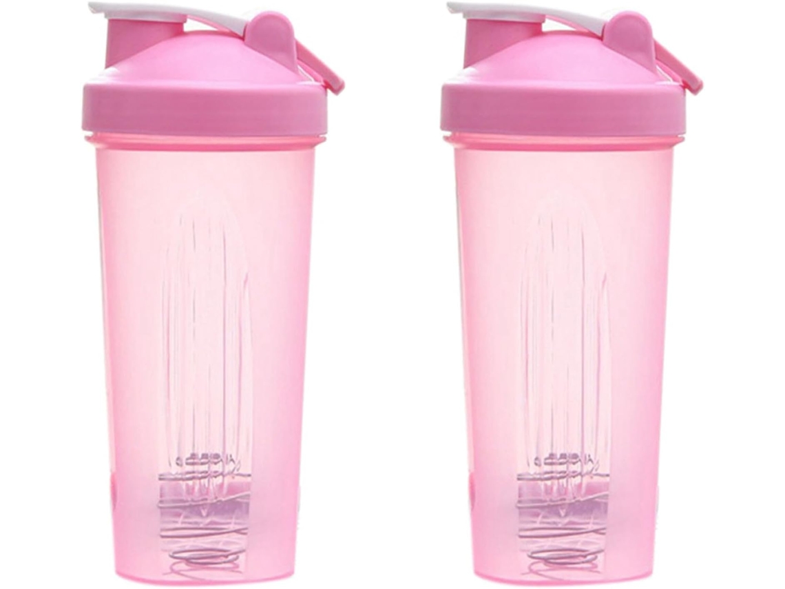 Copos de Mistura Esportivos SFUSHOS, 600ml, plástico, rosa, portátil e prático