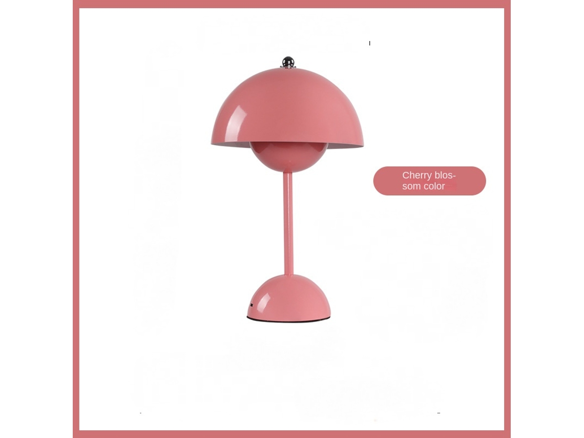 Luminária De Mesa Led, Acabamento Rosa, Para Cabeceira, Escritório, Sala Ou Ambiente Decorativo, Para Utilização Diária Em Espaços Interiores