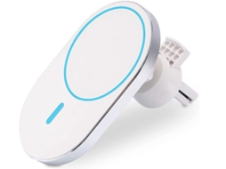 Carregador Carro Magsafe Para Apple Yizhood Magnética Branco