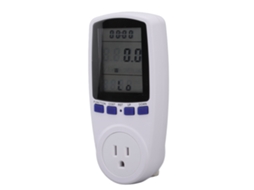 Medidor de watts com tela lcd e alarme proteção contra sobrecarga monitor de consumo de energia | S/MARCA