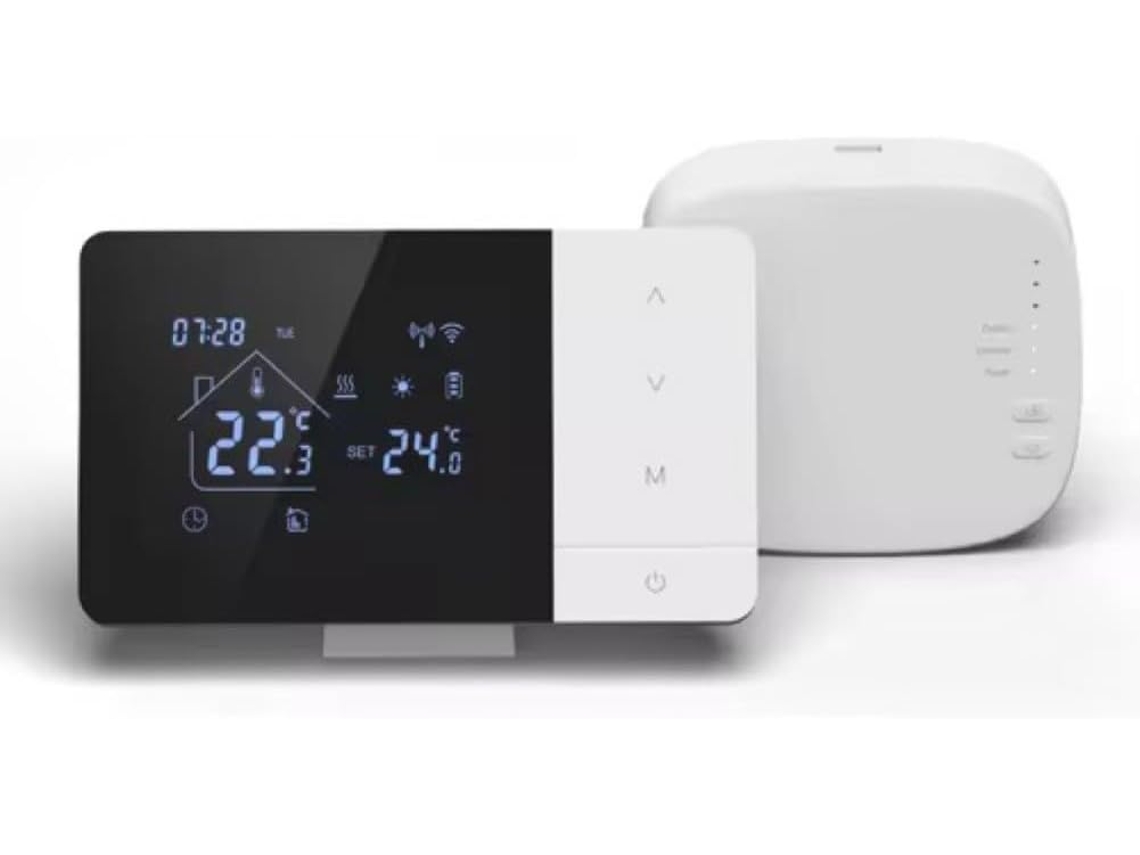 Termostato Inteligente Sem Fio Tuya Para Caldeira Com Controle De Voz, Aquecimento E