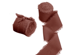 Laxiscreed Fita De Cetim E Chiffon Para Decoração De Ramos De Casamento Com Bordas Torcidas