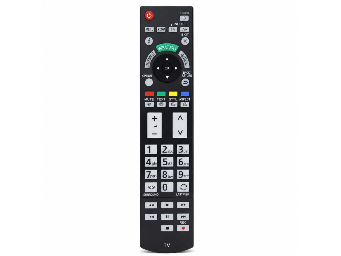 Comando À Distância Para Tv Compatível Com Panasonic N2qayb000715, Sem Programação_zhd