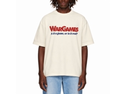 Rockinstone Wargames Movie Is It A Game Solid Natural Adult T-shirt Size:xl