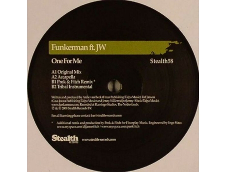 Vinil One For Me Stealth Records