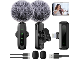Microfone De Lapela Sem Fio Para Android Para Pc Tiktok Youtube Gravação De Vídeo Vlog Entrevista Transmissão Ao Vivo CUICH