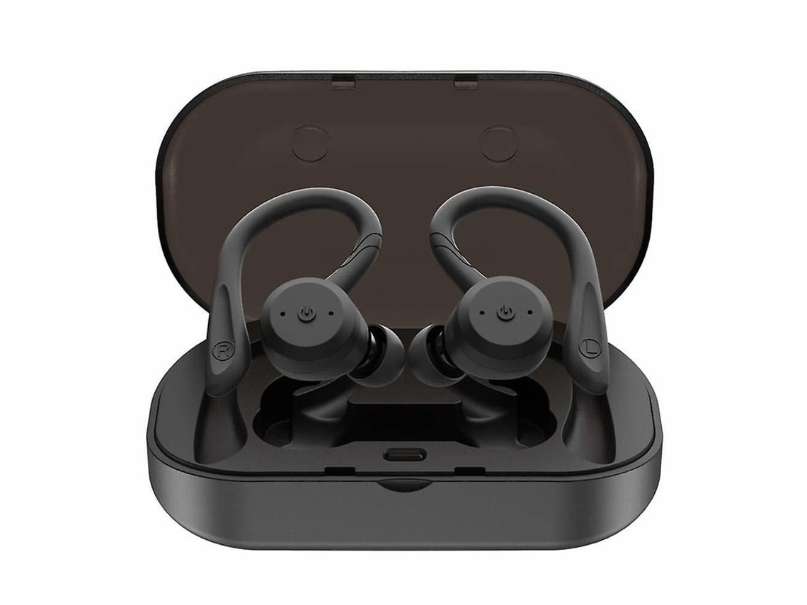 Fones De Ouvido Esportivos Sem Fio Bluetooth 5.0 Com Gancho De Orelha Tws - Fones De Ouvido Sem Fio À Prova Dágua Ipx7 - Redução De Ruído(preto)