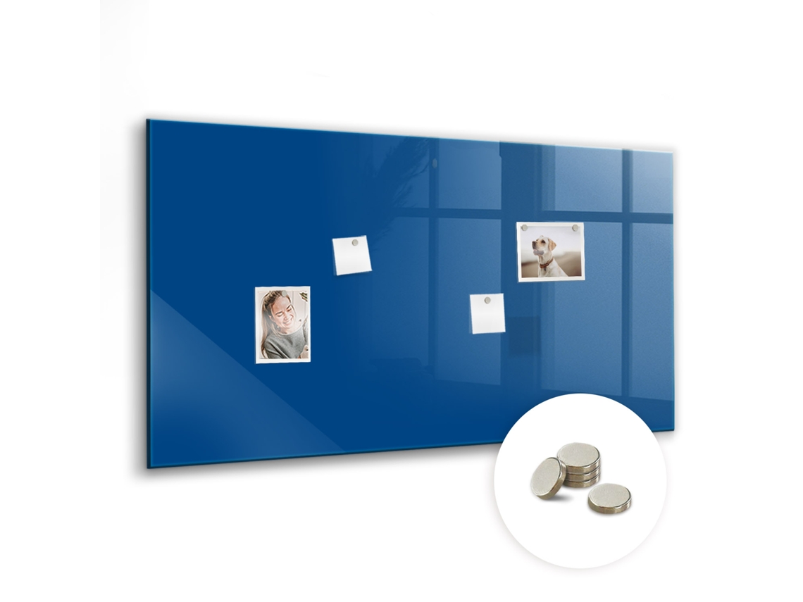 Quadro Magnético De Parede Azul Para O Quarto Das Crianças Espelharte (120x60 Cm)