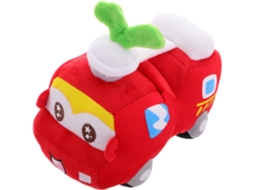 Caminhão De Bombeiros Vermelho Pelúcia 20cm Para Crianças