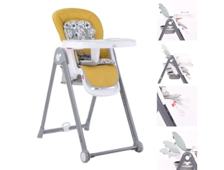 Cadeira Alta Dobrável Para Bebê Party Da Lorelli Lemon Curry