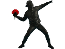 Esculturas De Banksy, Estátua Bomber, Escolha Para Coleção De Arte, Estátua Lançadora De Flores, Estatueta,