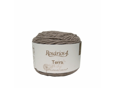 Fio de La ROSARIOS 4 Terra 100G Bege Escuro 21