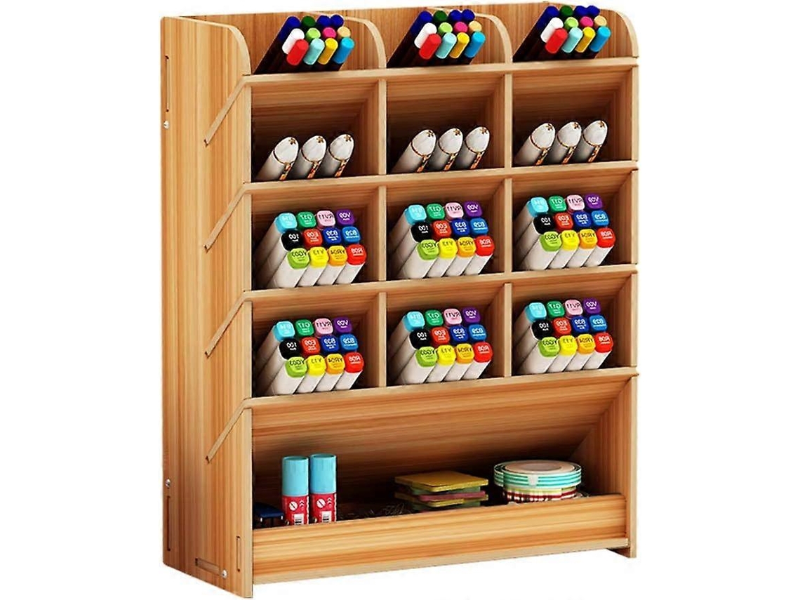 Porta, Canetas, Organizador de Mesa Multifuncional para Materiais Escolares, de Escritório e Arte BRILVIBERA