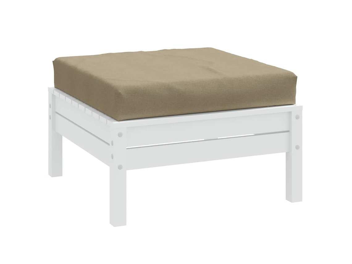 Vidaxl Almofadão P/ Paletes 60x60x9,5 Cm Mesclado Tecido Cinza-acas.