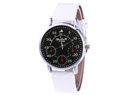 Relógio Zhoulianfa Fashion Quartz com pulseira de couro PU, estilo vintage simples.