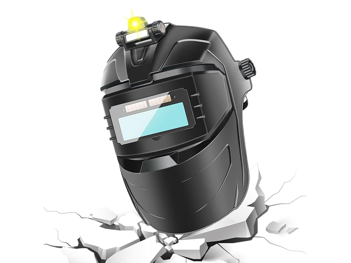 Máscara De Soldagem Com Escurecimento Automático E Tonalidade Ajustável