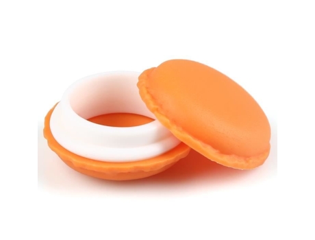 Caixa De Armazenamento Bonita Mini Caixa Laranja Plástico Diâmetro 4.5cm Altura 2cm Orange
