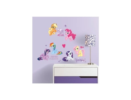 Adesivos Colegas De Quarto Meu Pequeno Poney Multicolorido Vinil Decoração De Parede Roommates