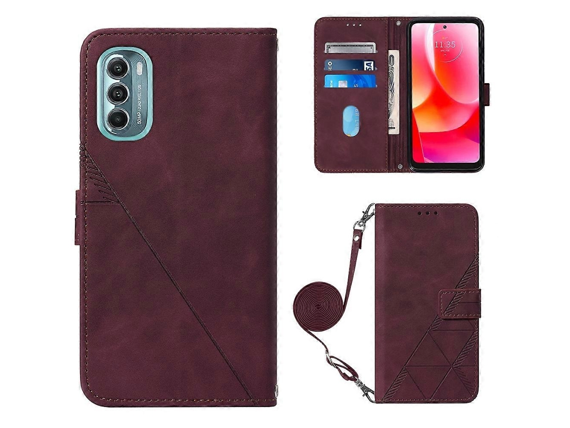 Capa De Celular Motorola Moto G 5g 2022 Com Aba E Design Flip Em Couro Com Relevo 3d