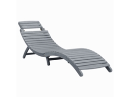 Sun Lounger, Sun Loungers Vidaxl Cinzeto Madeira