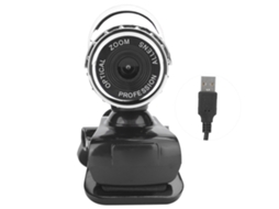 Webcam Hxsj Lg68 Com Microfone Integrado E Absorção De Som, Câmera Usb Para Transmissão Ao Vivo De Conferências De Ensino Aquaforge (prata)