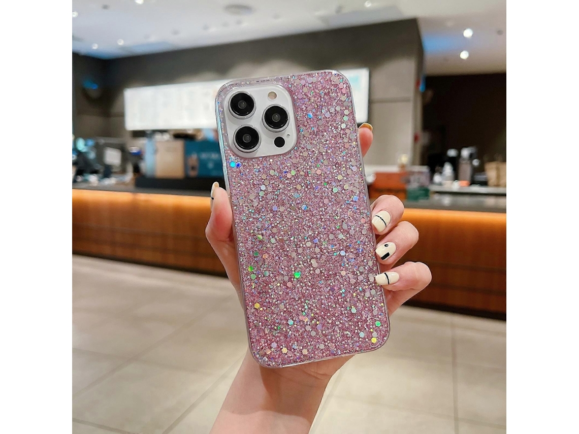 Lurelia Capa Iphone 12 Pro Max Tpu Brilho Rosa