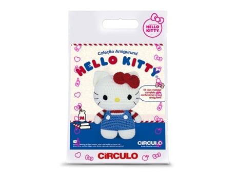 Kit De Crochet Circulo Amigurumi Hello Kitty Azul E Vermelho Ci482927 3/880405